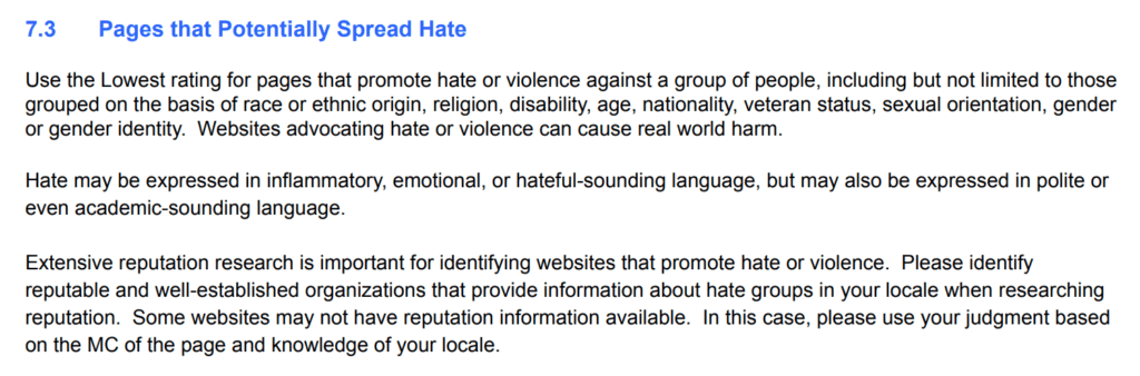 Pages that Potentially Spread Hate