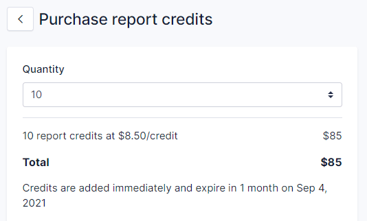 Clearscope credit report packets