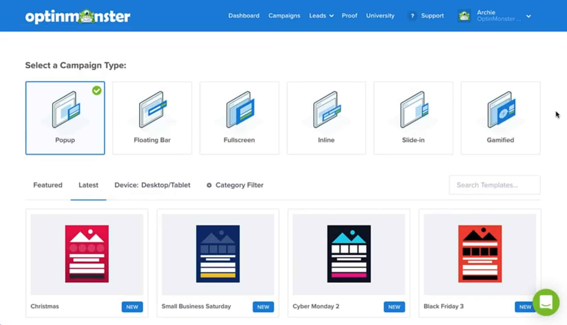 OptinMonster’s Drag ‘n’ Drop builder makes form creation easy.