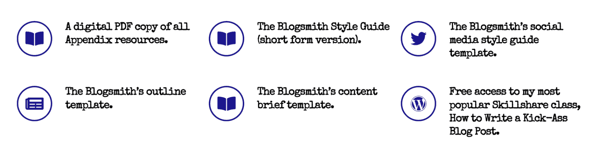 blogsmith book bonuses