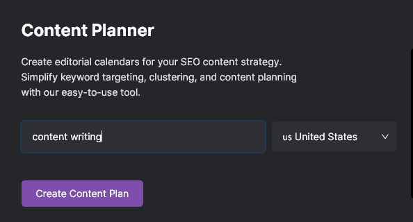 Creating a Content Plan