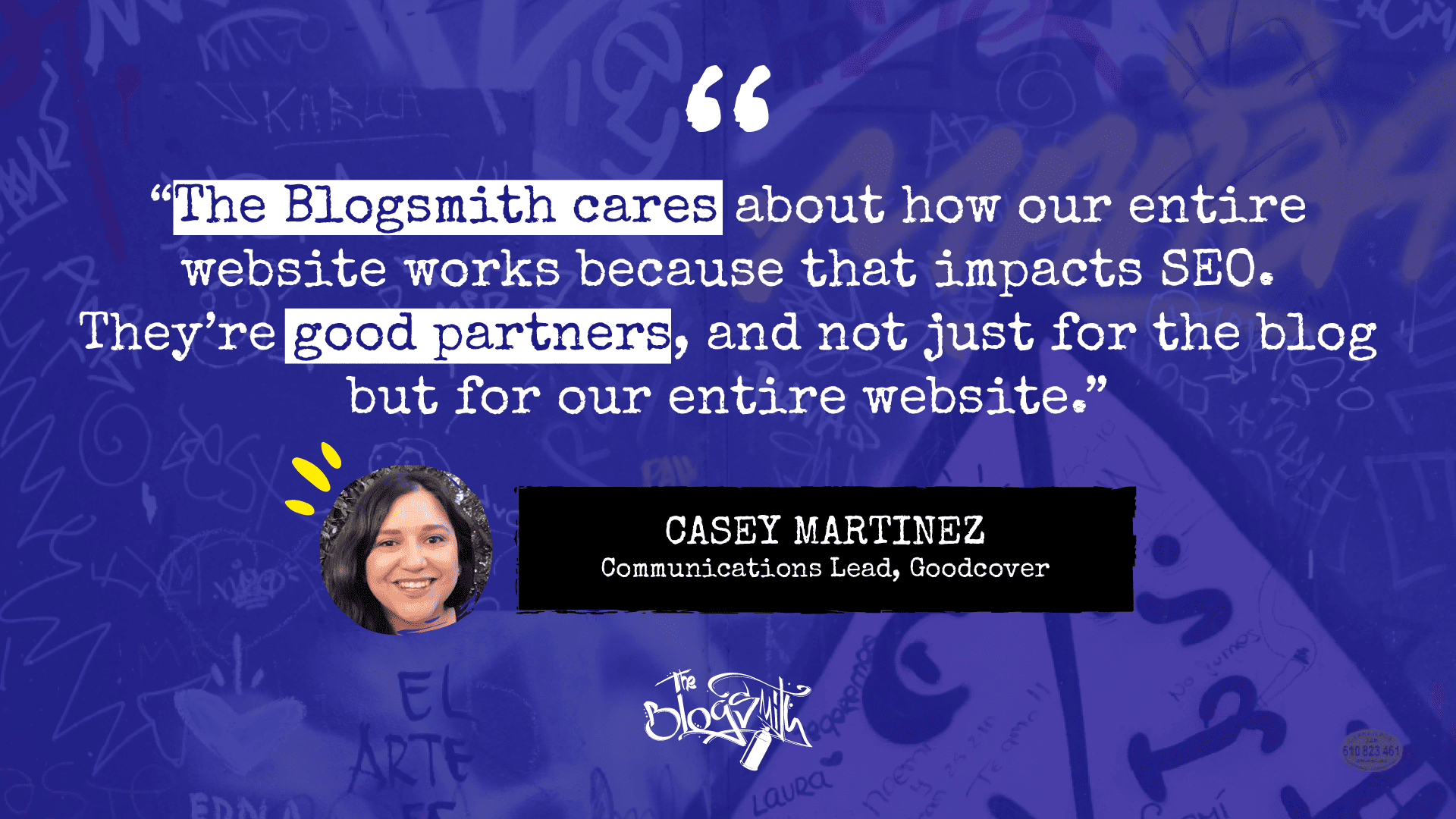 Casey’s thoughts on why working with The Blogsmith is a partnership.