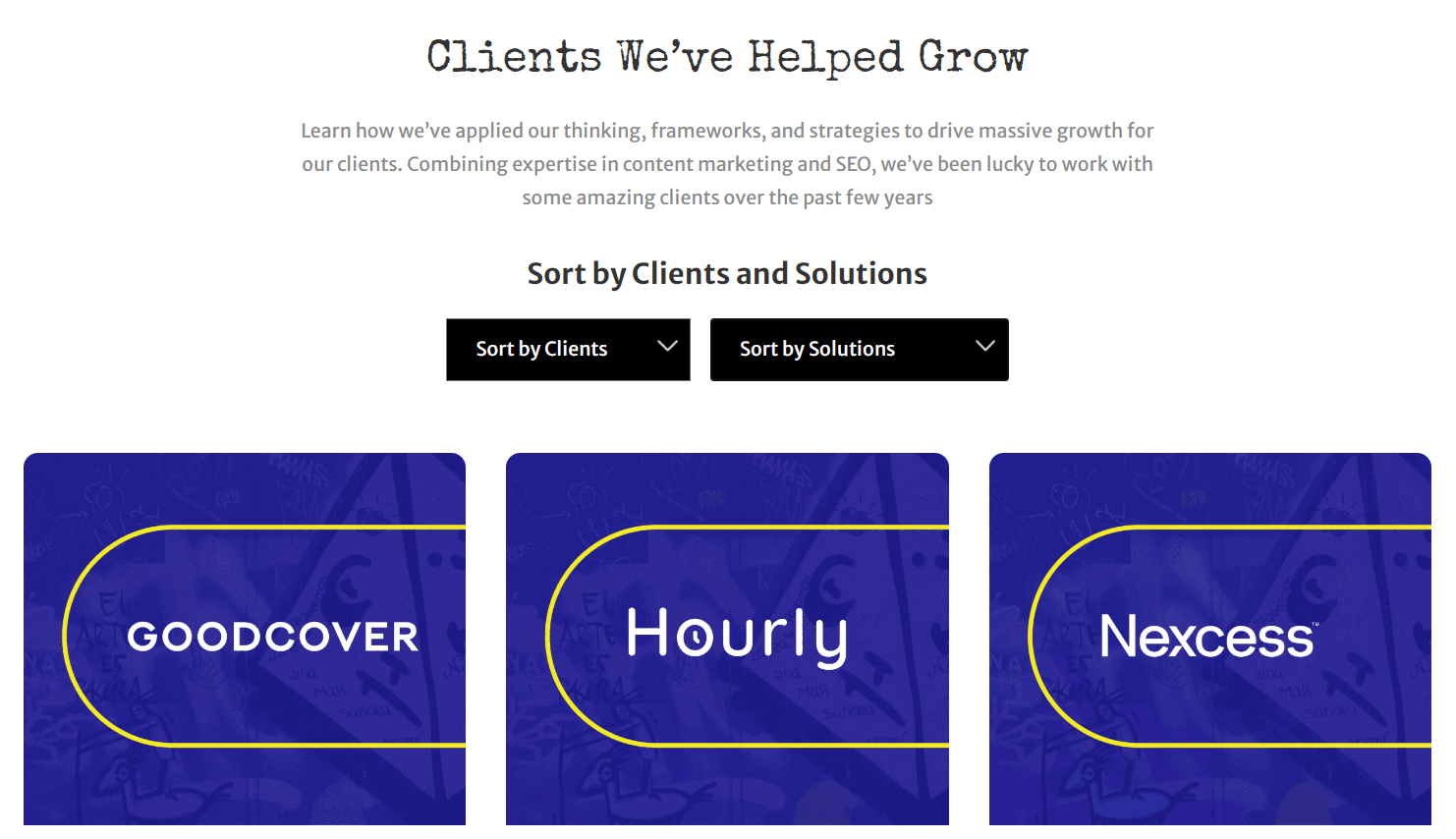 The Blogsmith’s case studies.