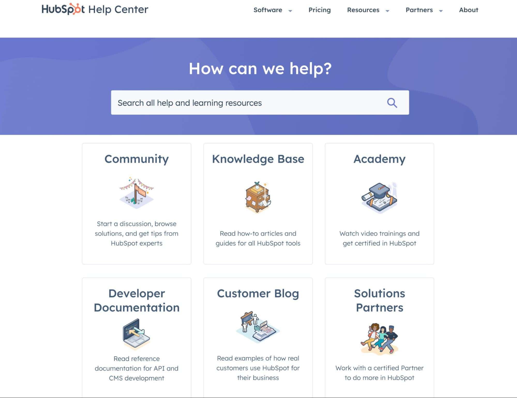 HubSpot’s version of an FAQ page.