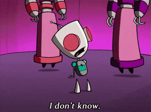 A GIF of a robot expressing dismay over not understanding something.