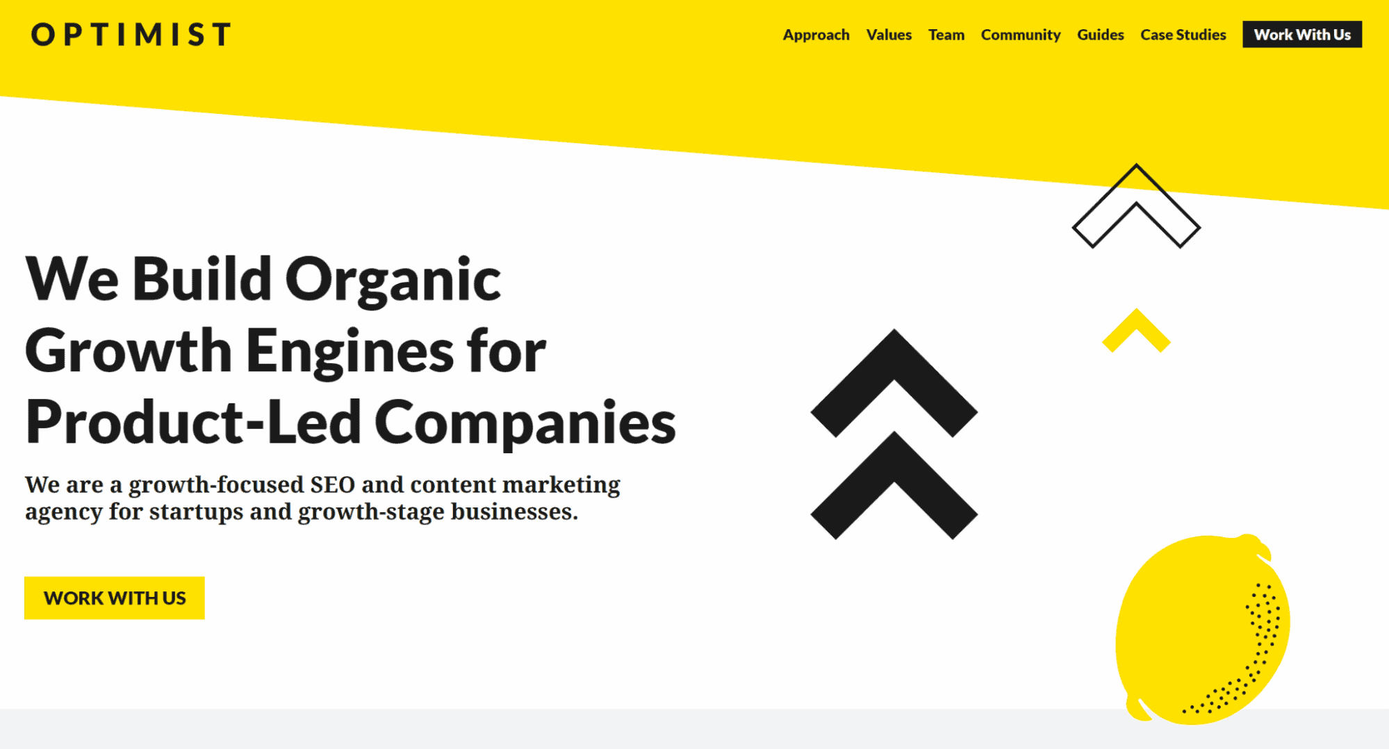 Optimist is a B2C and B2B SaaS marketing agency.
