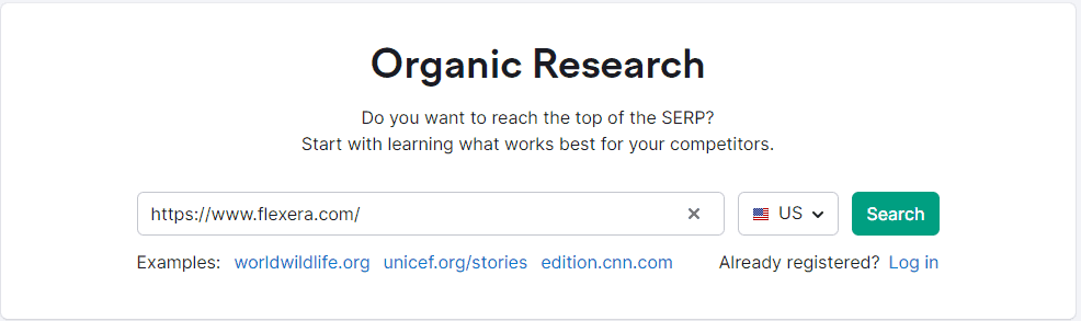 Do a domain analysis to find the organic keywords your competitors rank for and their traffic source.