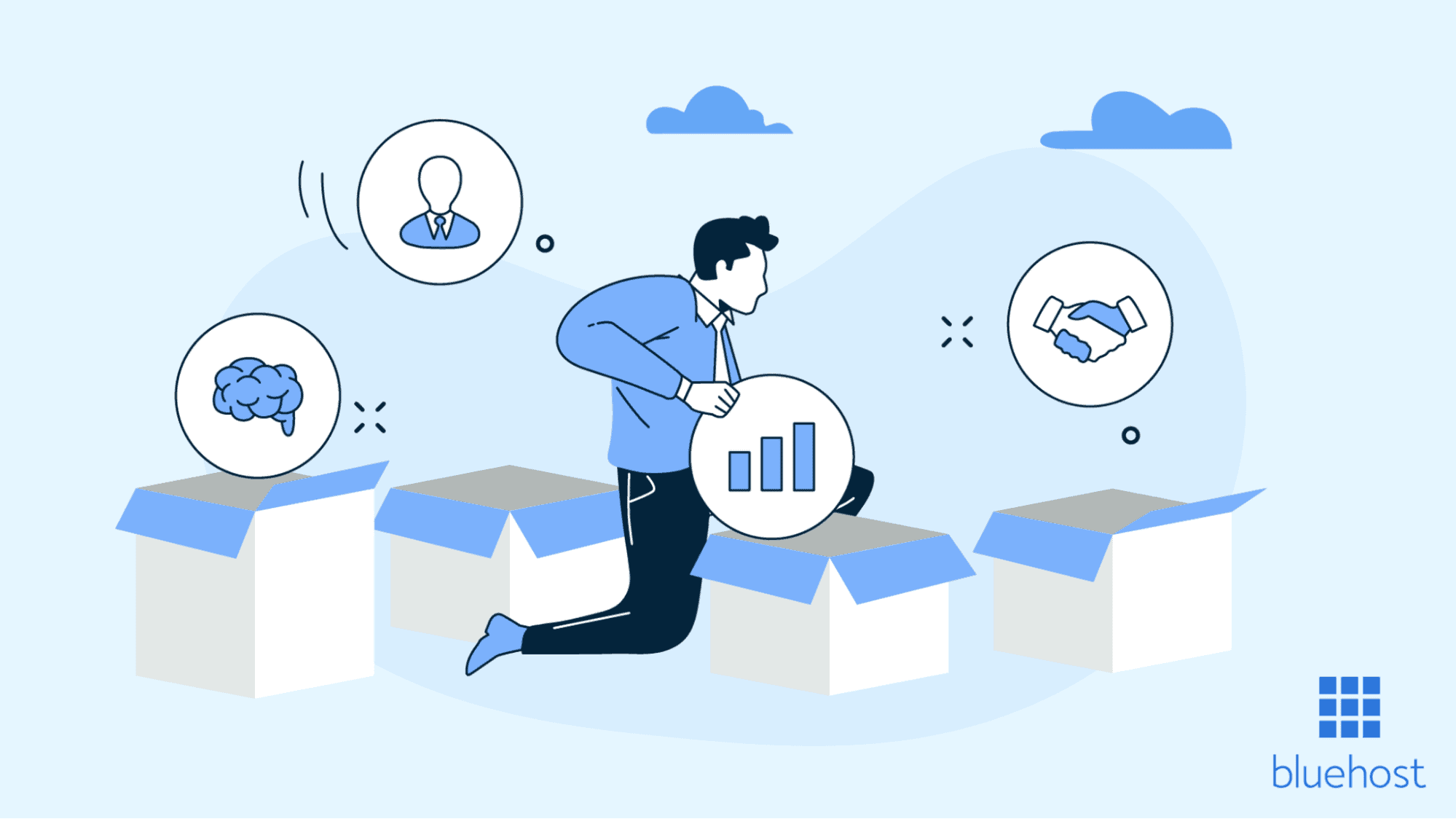 Illustration image service sample Bluehost