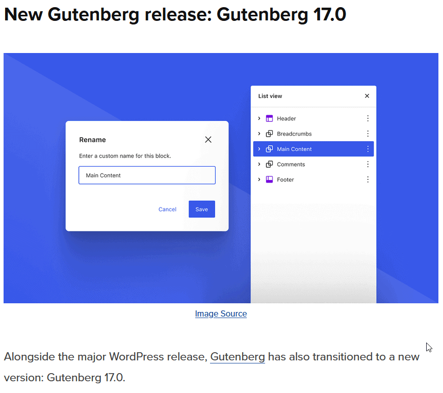 Release Notes technical documentation service
